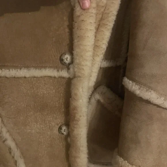 Vintage 70'sSheepskin Coat / Shearling Coat / Marlboro Man/Size 46